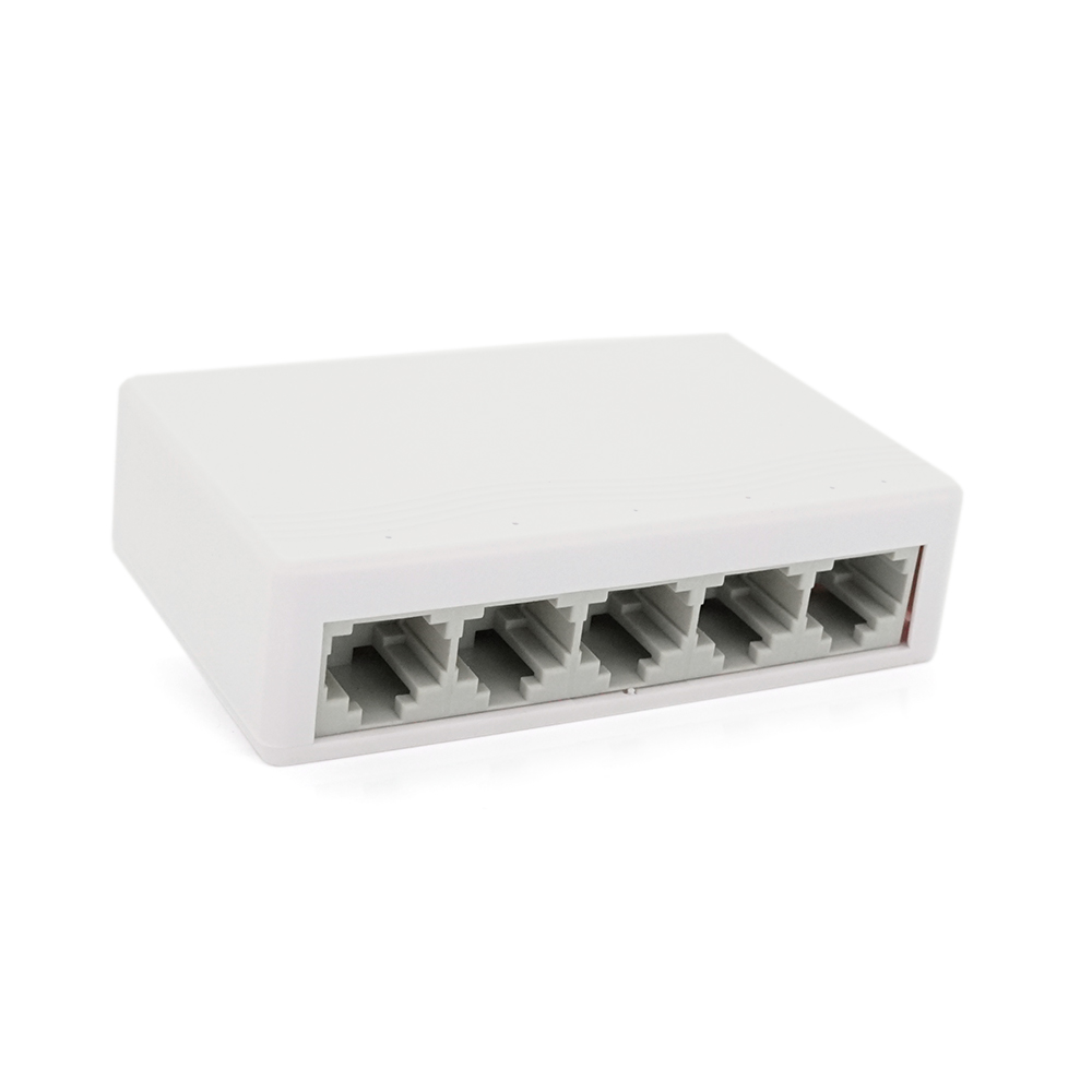 Коммутатор JY 5005S 5 портов Ethernet 10/100 Мбит/сек VOLTRONIC с блоком питания (20957)