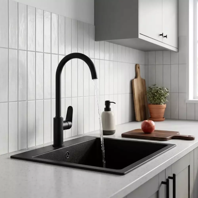 Смеситель для кухни Devit Life 5521031B Черный матовый (585959)
