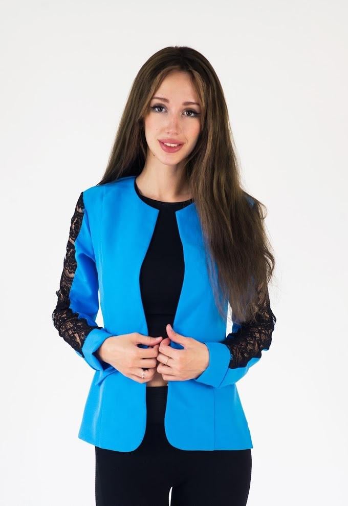 Пиджак женский Podium Darline 21333-LIGHT/BLUE XS Голубой