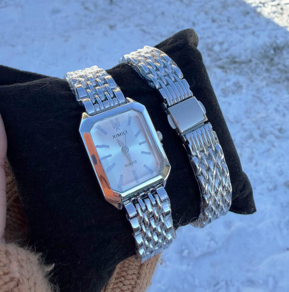 Часы женские GONCHAR & CO XIMILI медицинский сплав кварцевый механизм Серебристый/Серый (65-07) Часы женские GONCHAR & CO XIMILI медицинский сплав кварцевый механизм Серебристый/Серый (65-07)