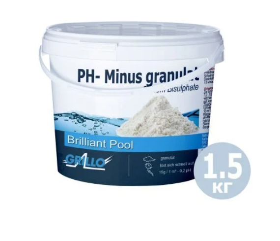 Средство для понижения уровня pH Grillo 80014 для бассейна в порошке 1,5 кг (132-9-80014) Средство для понижения уровня pH Grillo 80014 для бассейна в порошке 1,5 кг (132-9-80014)