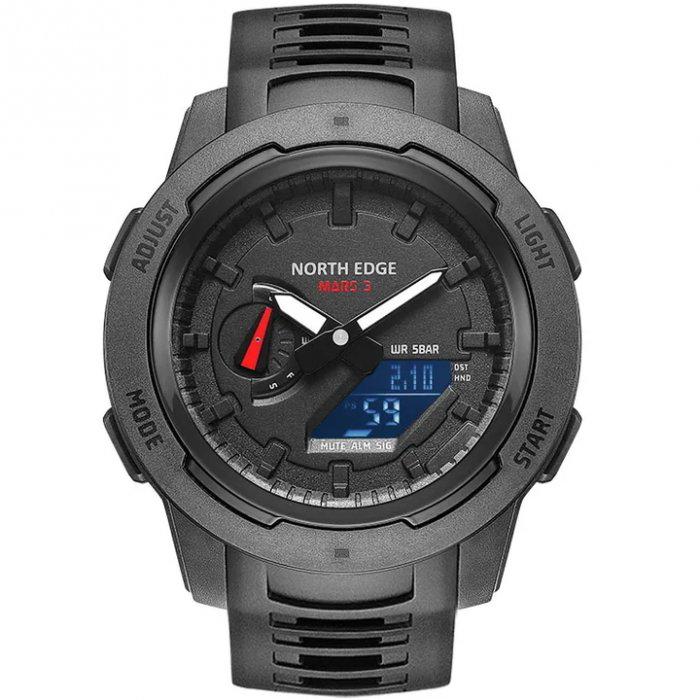 Часы наручные мужские North Edge Profi Mars3 Black (1499)