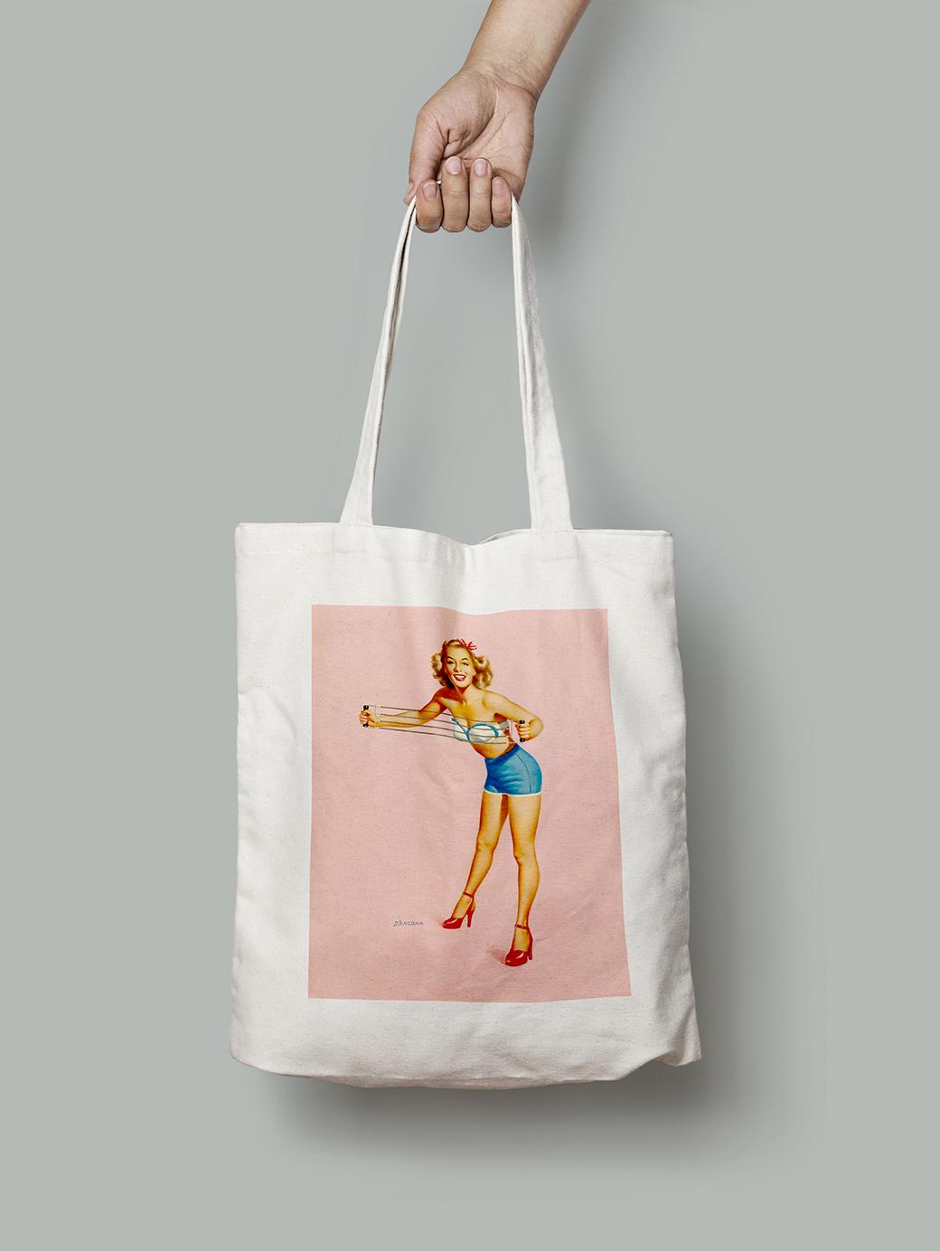 Эко-сумка Физкультура. Эдвард Д'Анкония шопер (pin_up010132_Bag)