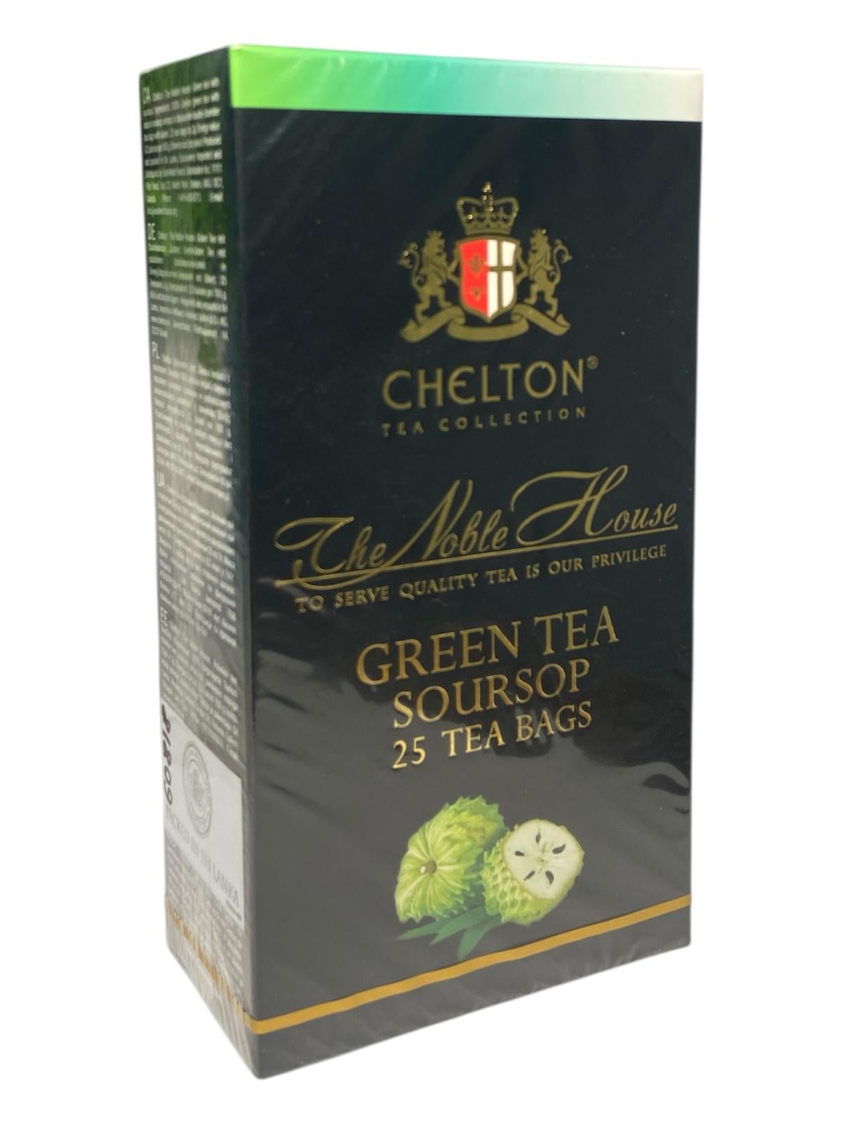 Чай Челтон Благородний Дім зелений з саусепом 25 пакетиків (60818)