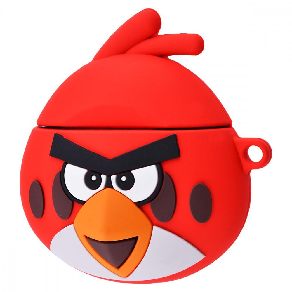 Силиконовый чехол для наушников Angry Birds Case for AirPods, Red
