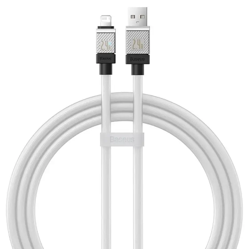 Кабель BASEUS CoolPlay Series Fast Charging Cable USB to Lightning CAKW000402 2,4A 1 м White