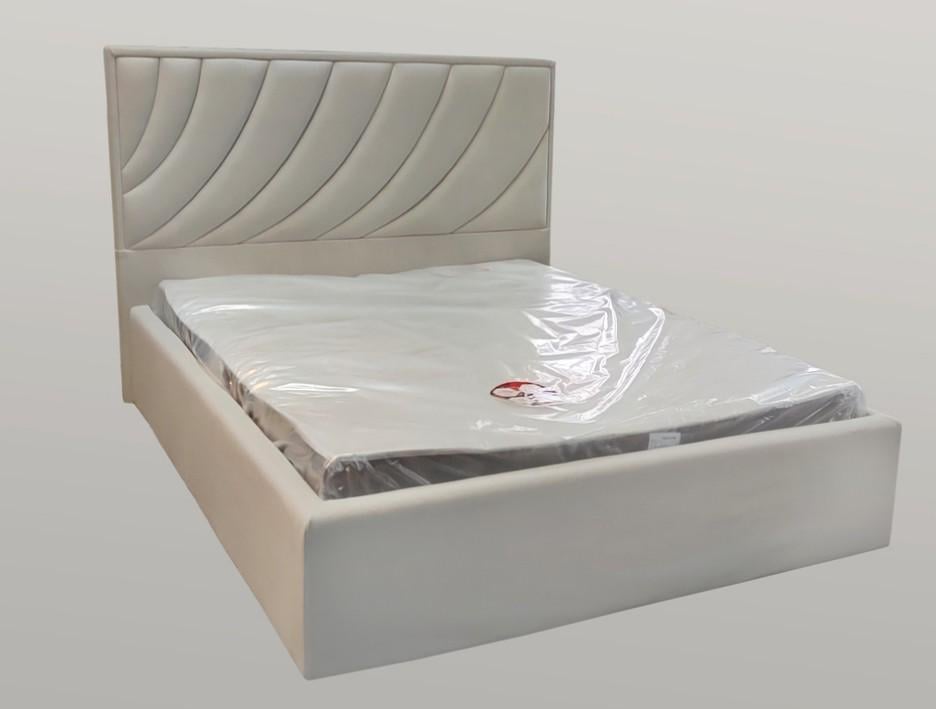 Кровать Laurel Premium с дополнительной металлической цельносварной рамой экокожа 90х190 см Айвори - фото 3