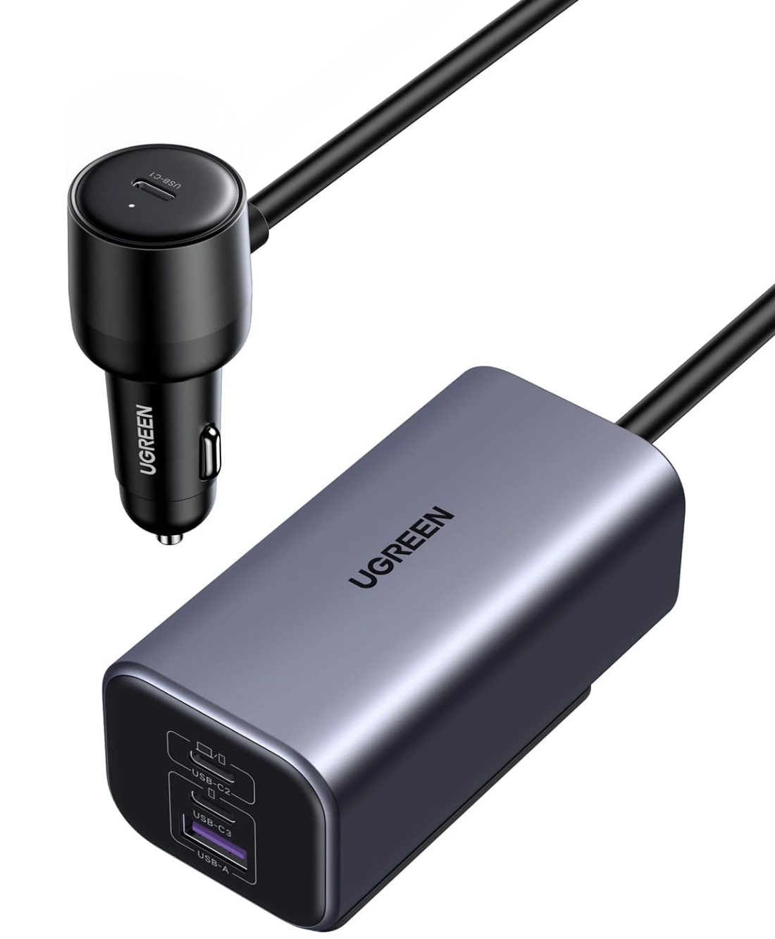 Автомобильное зарядное устройство для UGREEN 130W Fast Charger 4-Port USB