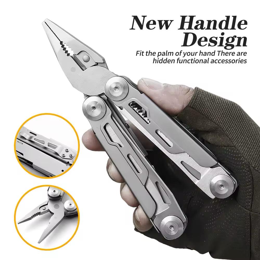 Мультитул 13в1 из нержавеющей стали с чехлом (3212) - фото 6 Мультитул 13в1 из нержавеющей стали с чехлом (3212) - фото 6