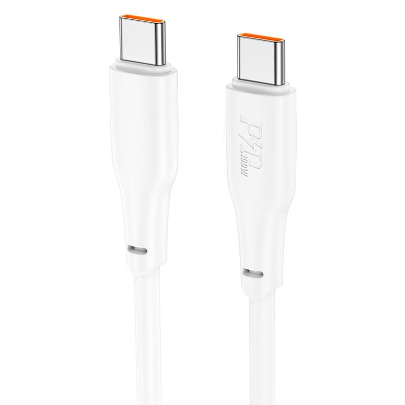 Кабель Hoco X93 Type-C to Type-C Force Fast Charging Data cable 2 м 100W White (11315004)