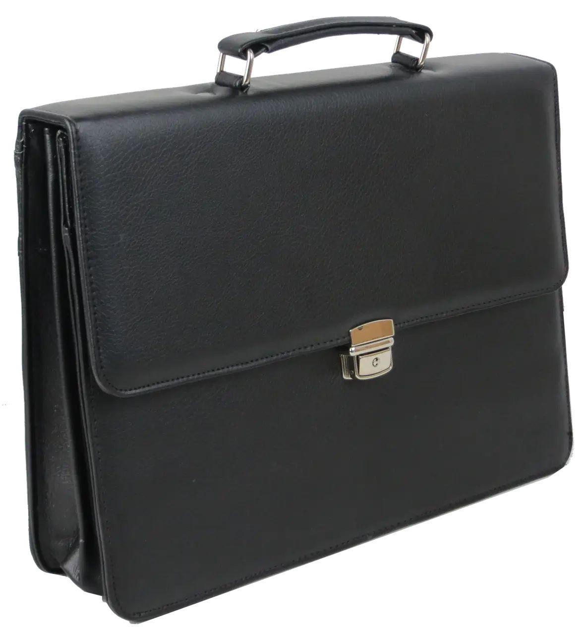 Портфель чоловічий Exclusive еко шкіра Чорний (713400-1) - фото 3 Портфель чоловічий Exclusive еко шкіра Чорний (713400-1) - фото 3