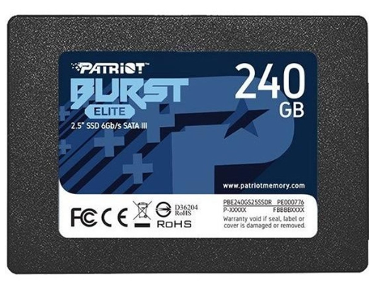 Накопичувач SSD Patriot Burst Elite 240 GB 2.5" 7 мм SATAIII TLC 3D (KST-PBE240GS25SSDR)