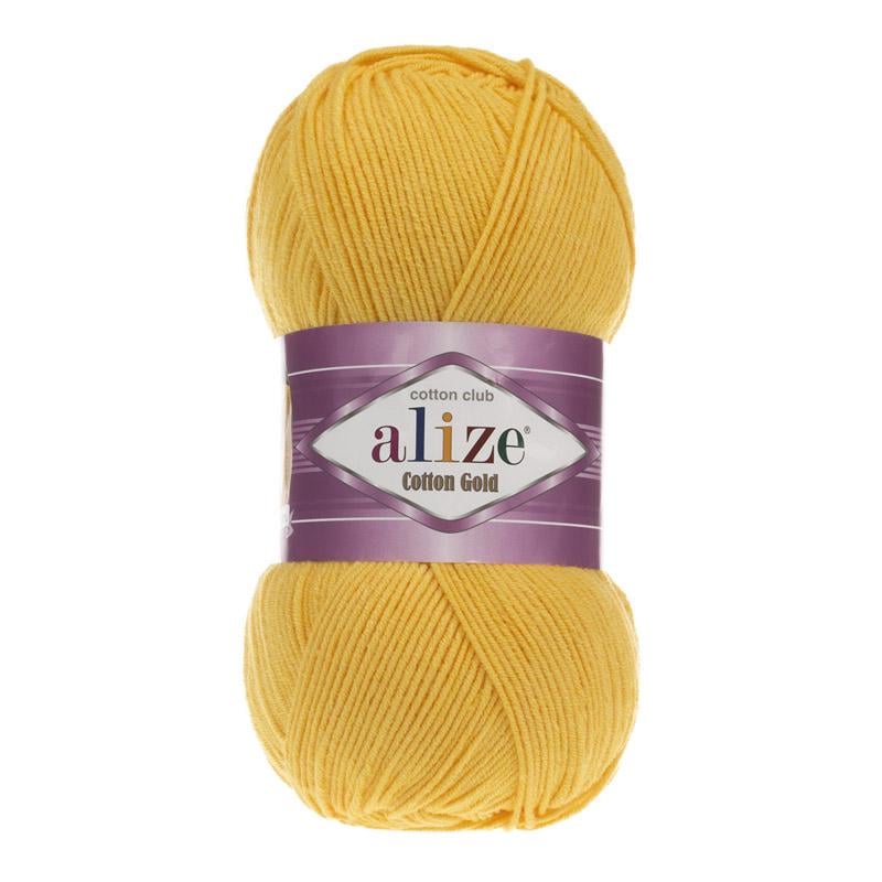 Пряжа Alize Cotton Gold 216 Жовтий