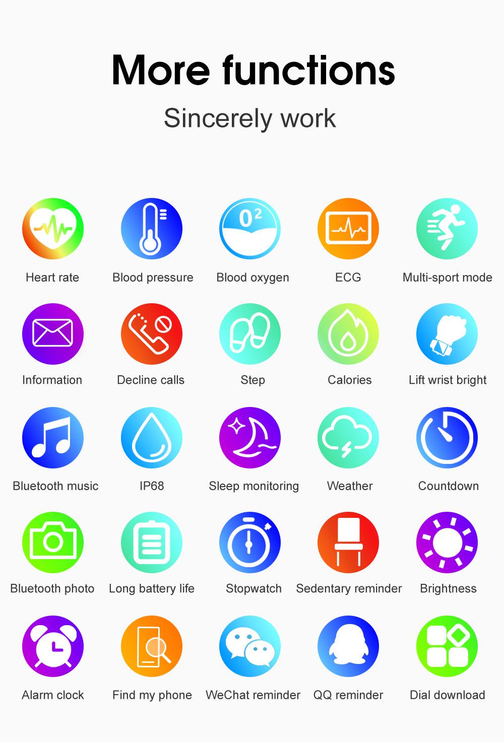 Смарт-годинник Lemfo S20 пульсоксиметр/тонометр/ЕКГ Gold - фото 7