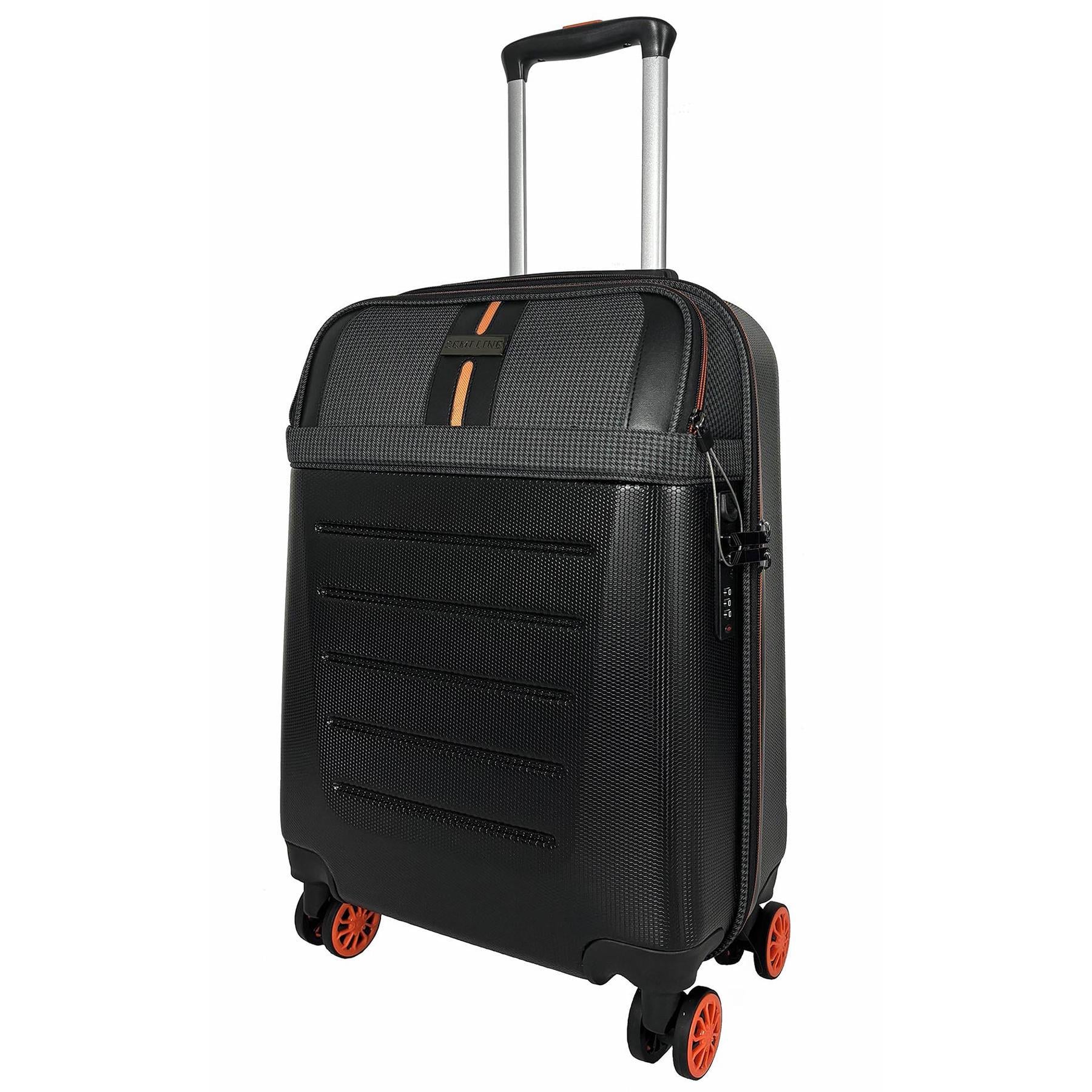 Чемодан маленький Semi Line T5734-1 20" ABS/полиэстер 55×38,5×22 см Черный (DAS3771)
