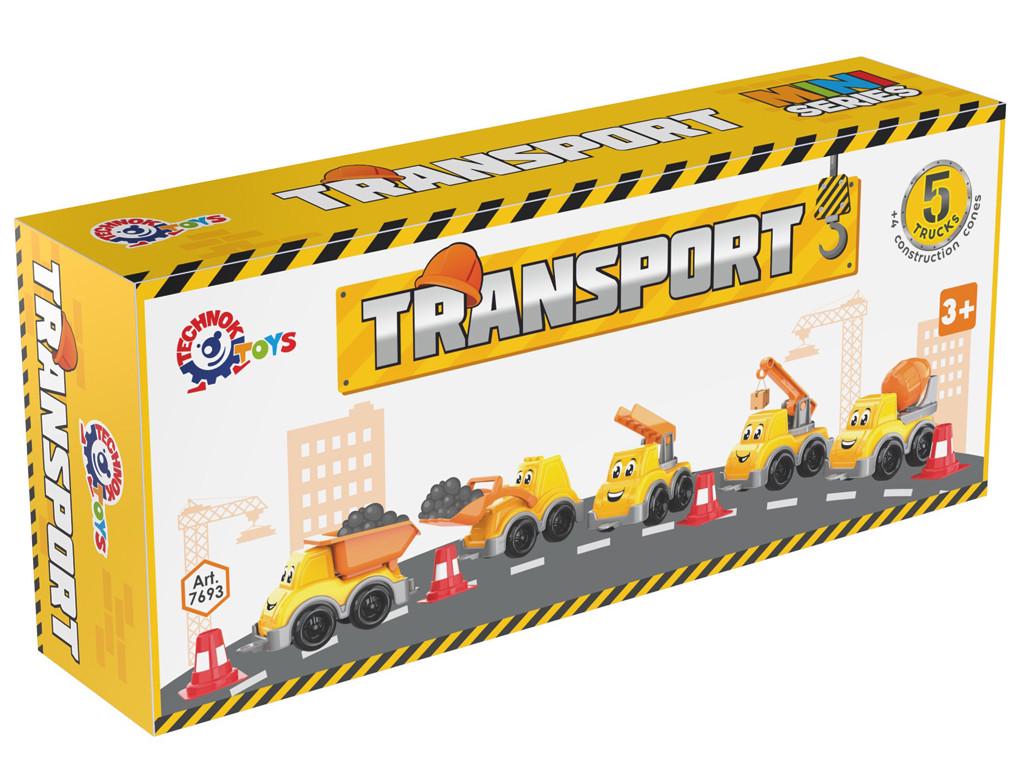 Набір будівельних машинок ТехноК 7693 Транспорт міні (7158) - фото 5