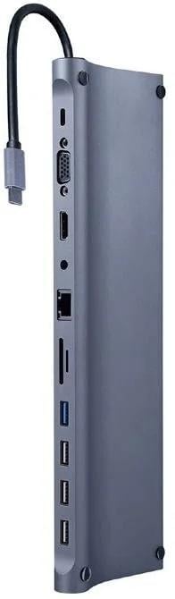 USB-хаб 11in1 Grey (A-CM-COMBO11-01)