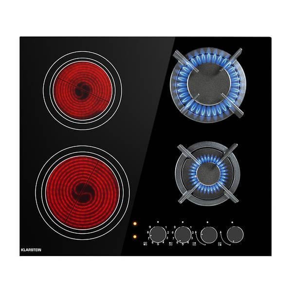 Варочная поверхность газовая/электрическая 2/2 MultiChef 4 конфорки Черный (10036337)
