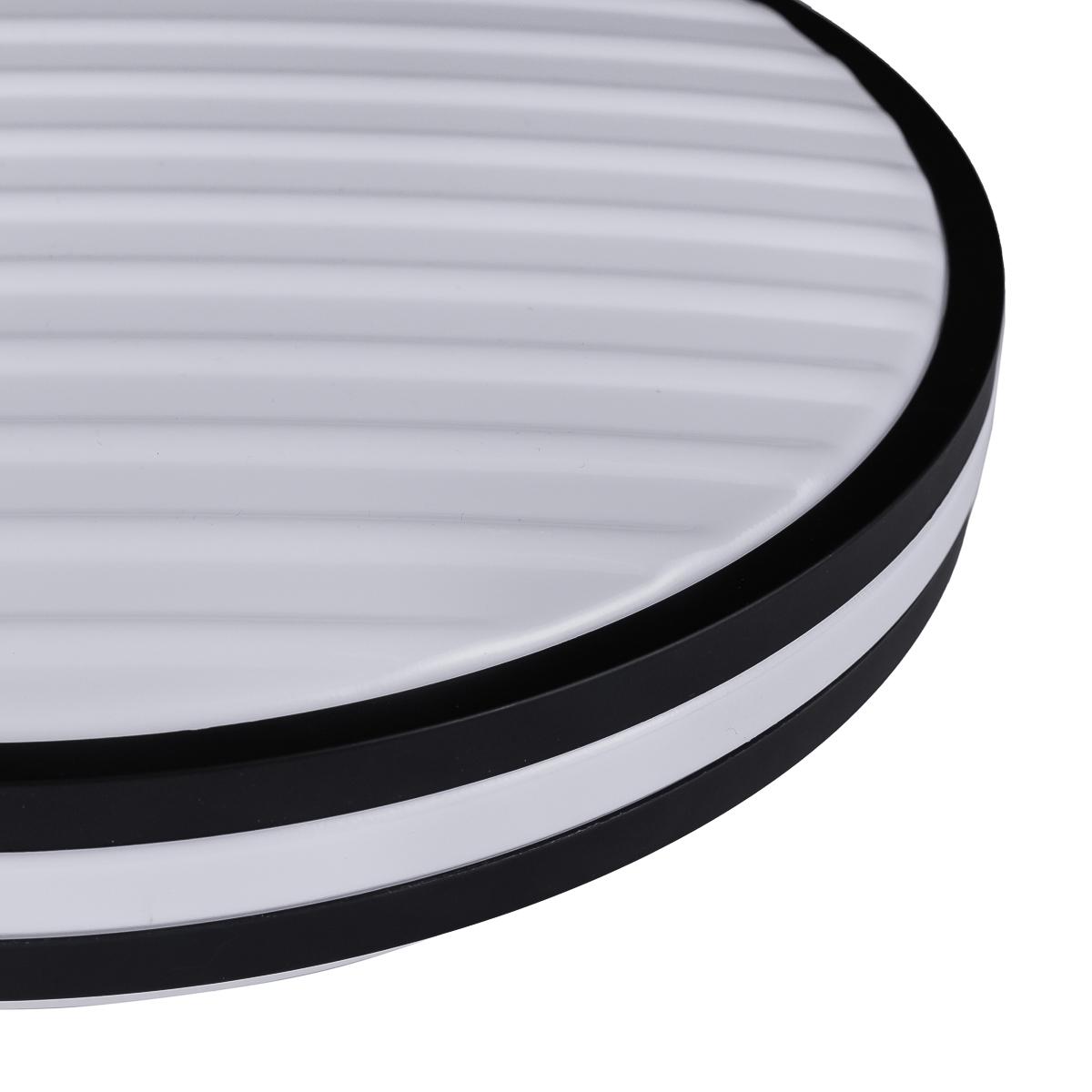 Потолочный светильник Vestum GRILL матовый 80W 3000К-6500К из ДК 480х65 мм Черный - фото 2