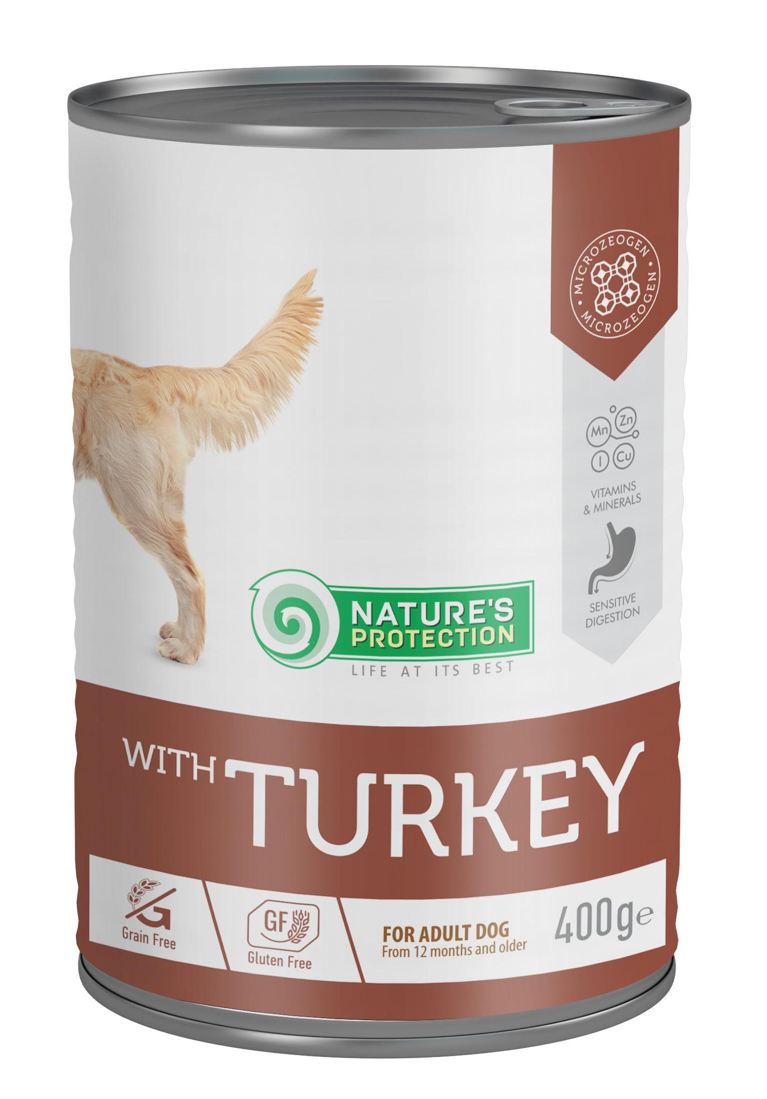 Корм влажный для собак Nature’s Protection with Turkey 400 г