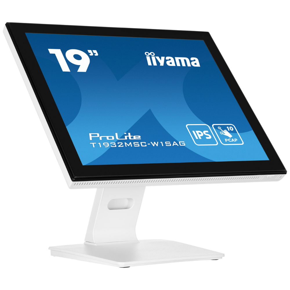 Монитор сенсорный IPS Iiyama T1932MSC-W1SAG безрамочный экран 19" Белый (98801e63) - фото 3