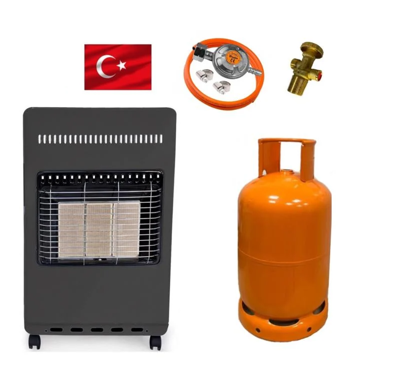 Обігрівач газовий каталітичний Zilan 4,2 кВт із балоном 26,2 л та редуктором/шлангом/вентилем