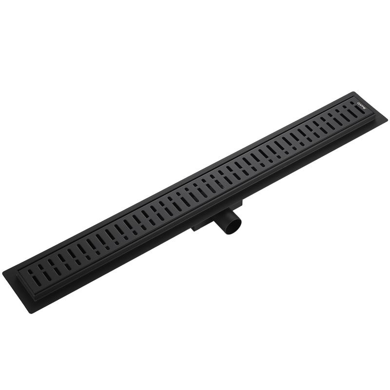 Трап душевой Gappo G88007-36 нержавеющая сталь 70х800 мм Черный (1043333)