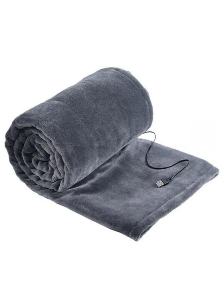 Одеяло с подогревом от USB 150х96 см Серый (2838601055) Одеяло с подогревом от USB 150х96 см Серый (2838601055)