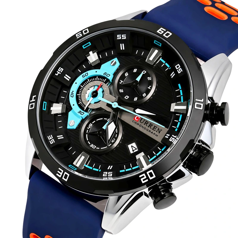Наручний годинник Curren Roberto Lava Blue 2 ремінці (52720)