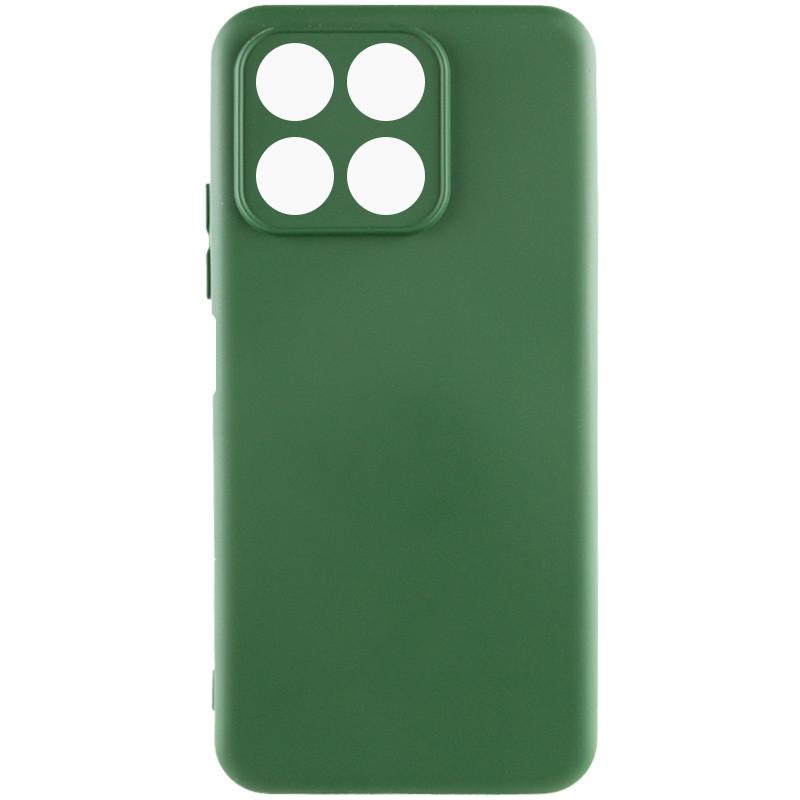 Противоударный чехол Silicone Cover Lakshmi Full Camera (A) для Huawei Honor X8a Зеленый / Dark green