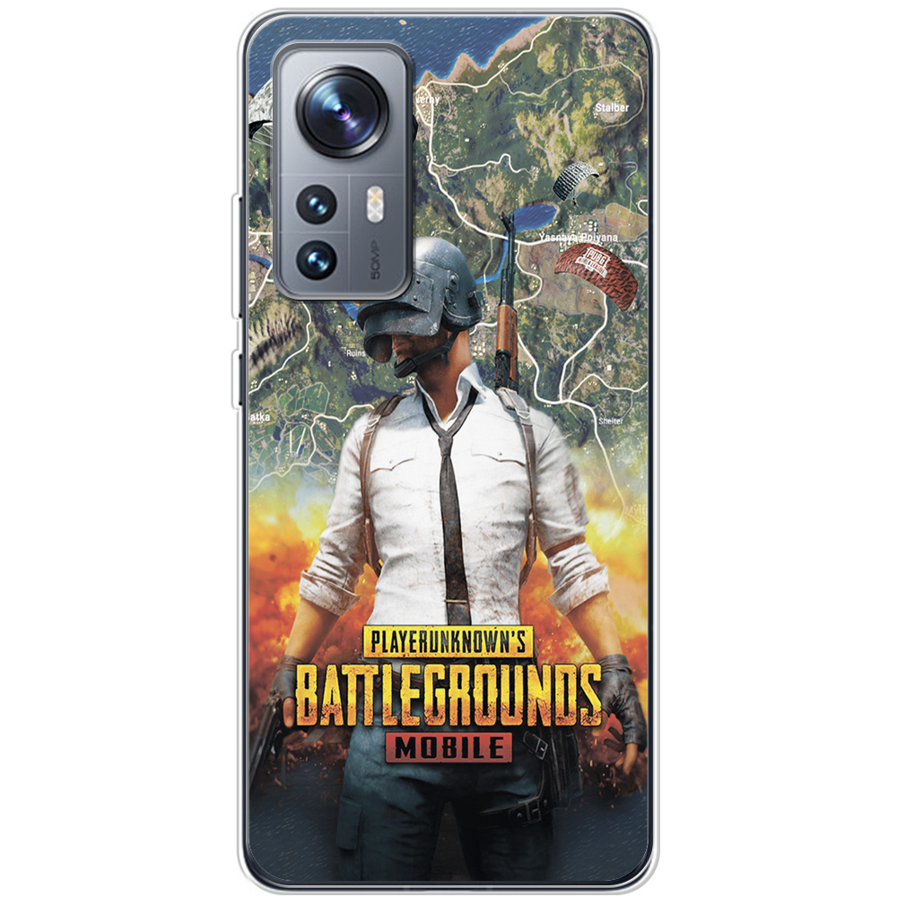 Чехол BoxFace Xiaomi 12 / 12X PUBG Mobile Прозрачный силикон (44529-up2309-44529)