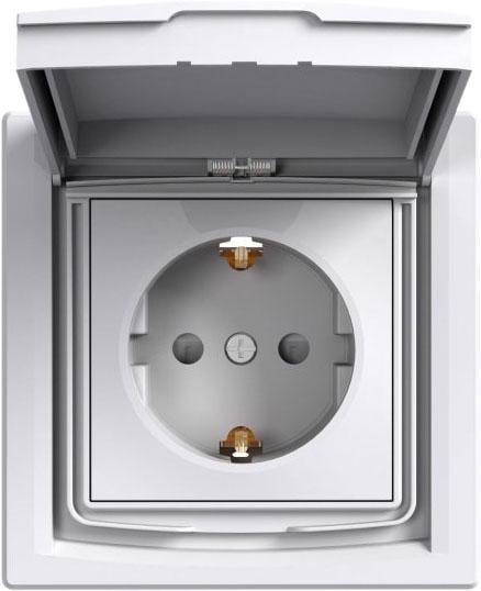 Розетка с заземлением Schneider Electric Asfora ABS Белый (EPH3100321) Розетка с заземлением Schneider Electric Asfora ABS Белый (EPH3100321)