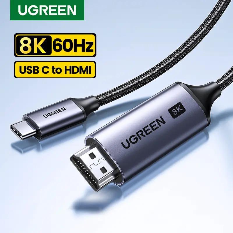 Кабель UGREEN CM565 USB-C to HDMI 2.1 VRR HDR 3 м Aluminium (35377) - фото 4