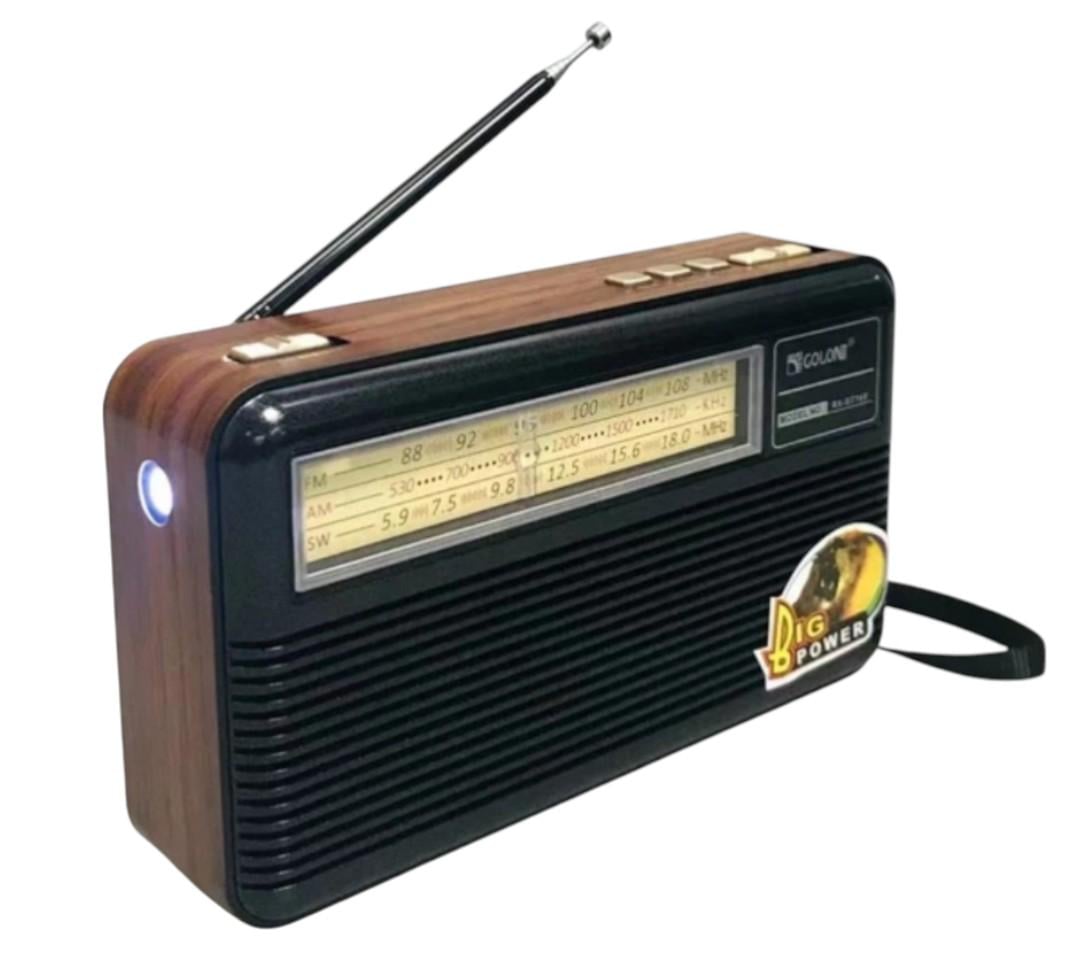 Радіоприймач портативний Golon RX-169 Bluetooth/USB/SD з акумулятором Black (32541576)