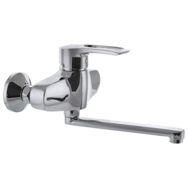 Смеситель для кухни Haiba Haman 005 из латуни Стальной (HB0155) Смеситель для кухни Haiba Haman 005 из латуни Стальной (HB0155)