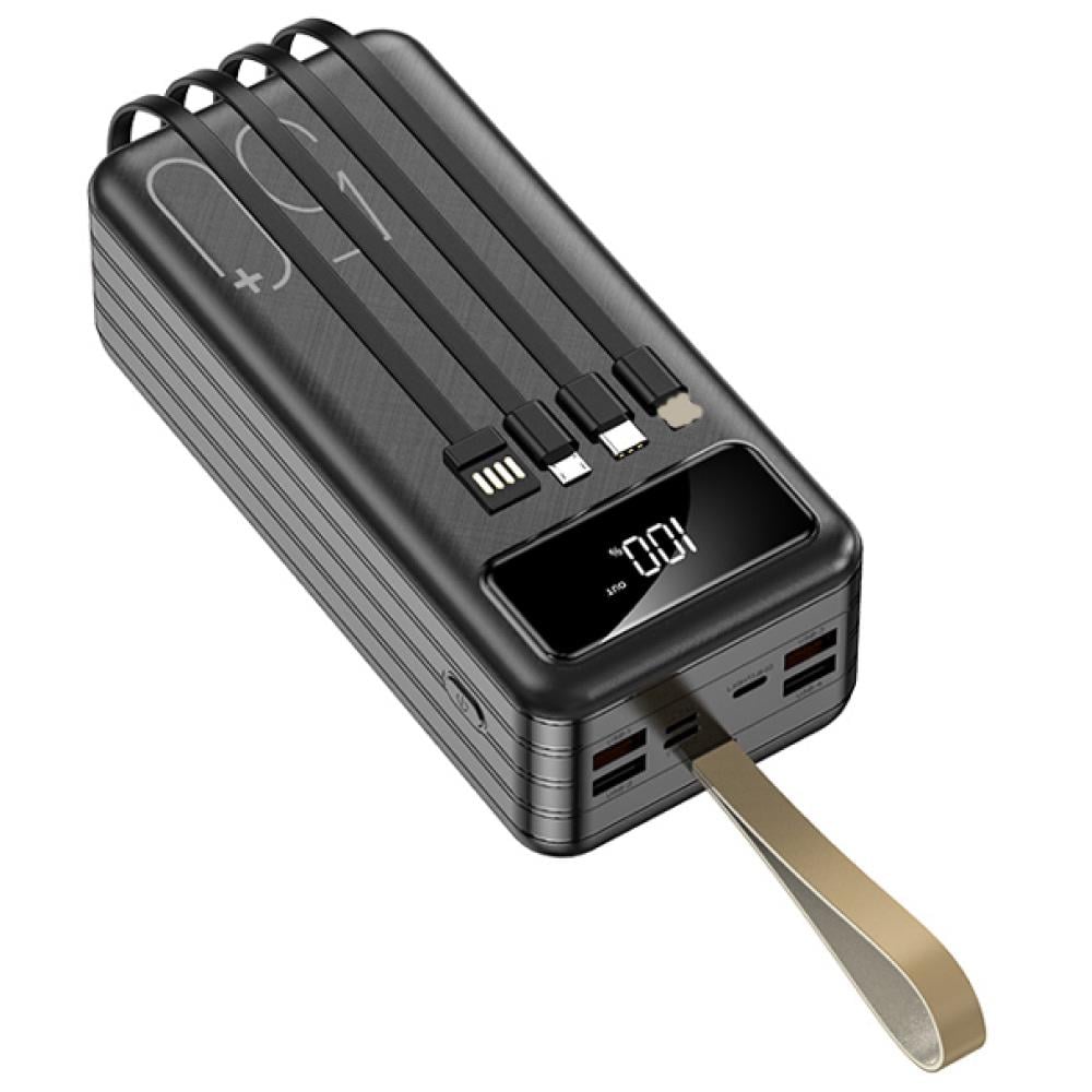 Повербанк iBattery YM-320DX із вбудованим кабелем 10W 50000 mAh Black