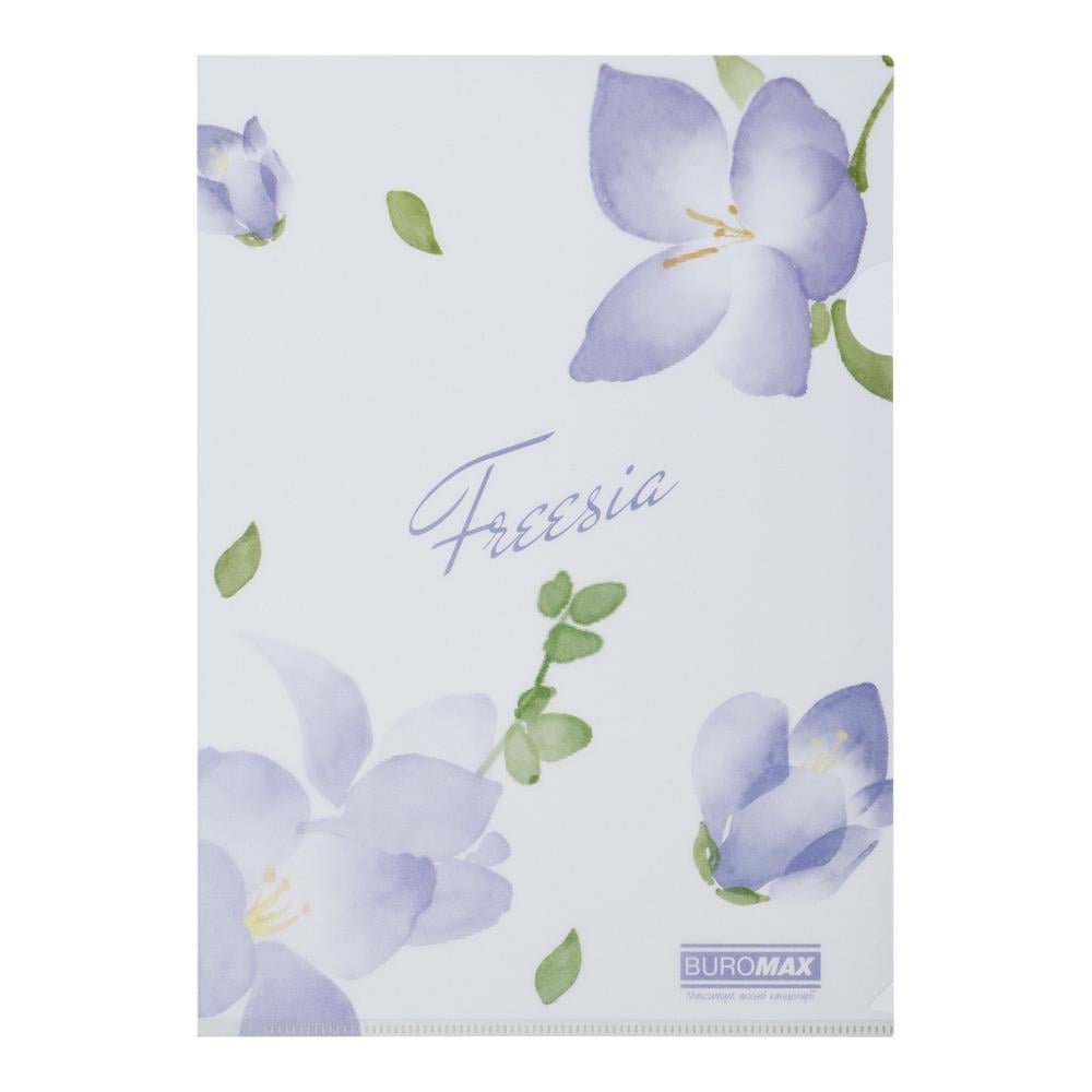 Папка-уголок Buromax Freesia Arabeski A4 полипропилен Сиреневый (BM.3854-26)