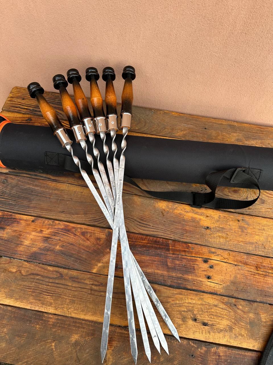 Комплект шампурів Слава Україні з тубусом 3 мм (2546520267)