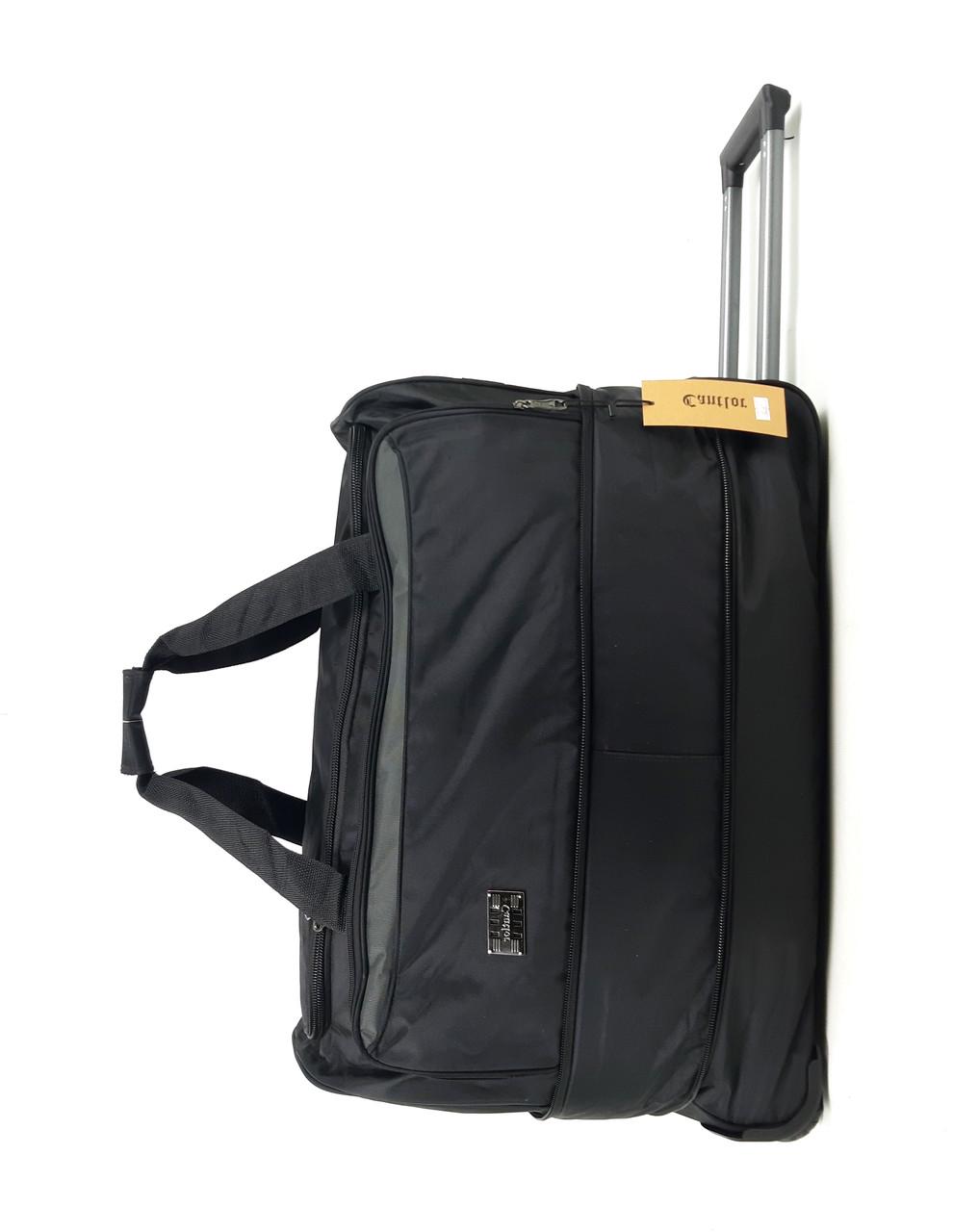 Сумка дорожня на колесах Cantlor 65х48х32 см 90 л Чорний (1474-1)
