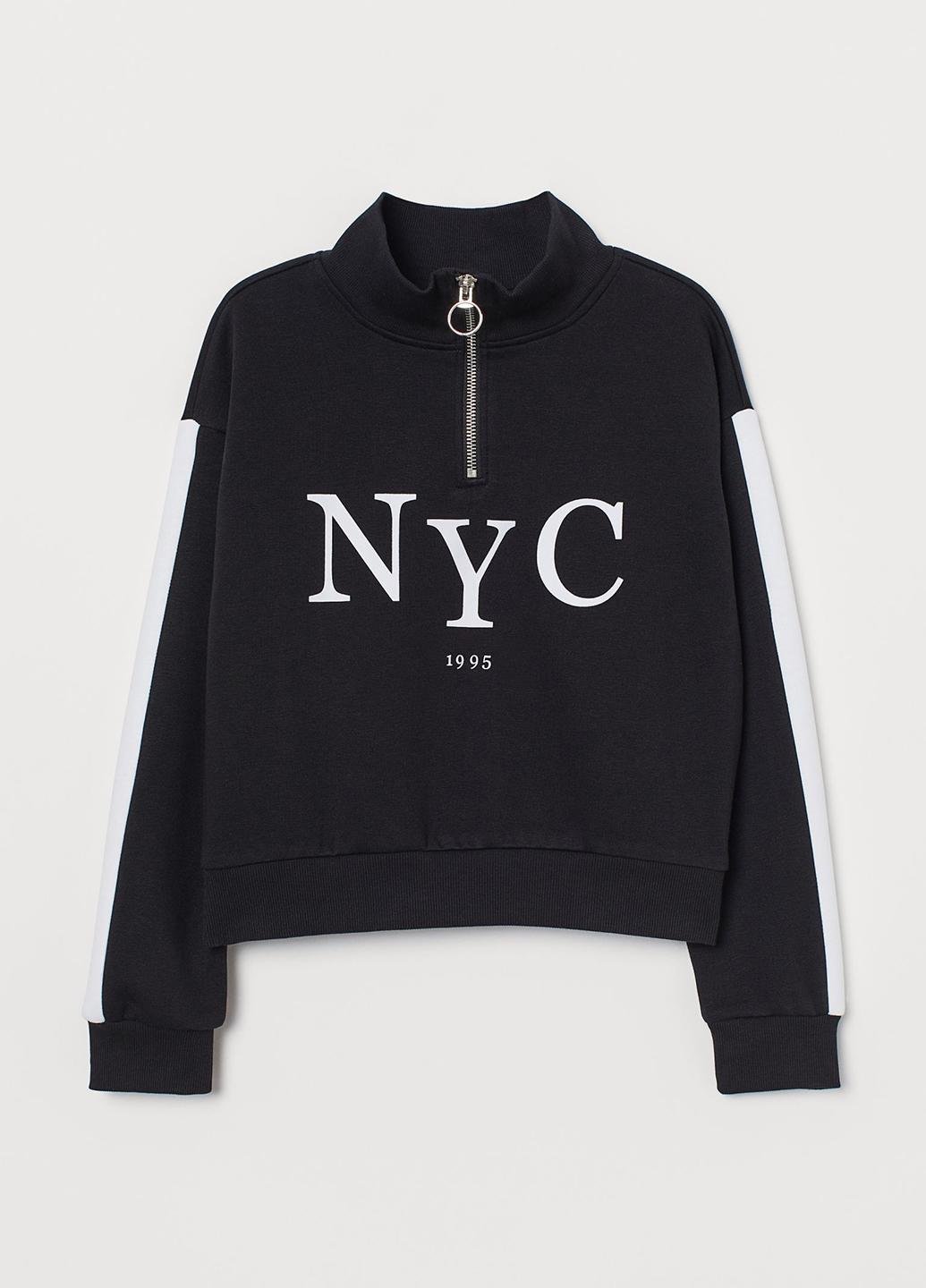 Толстовка женская H&M XS-S Черный (627121b46) Толстовка женская H&M XS-S Черный (627121b46)