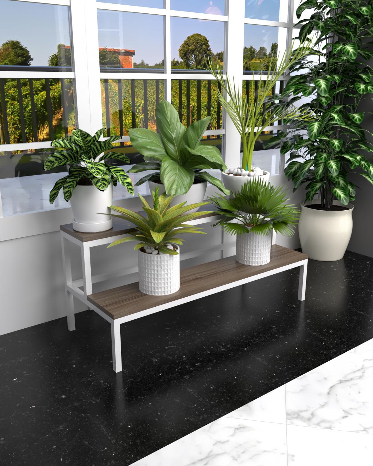 Подставка для цветов EcoLoft Флорио DSP-1530W-4 лофт (38418952)