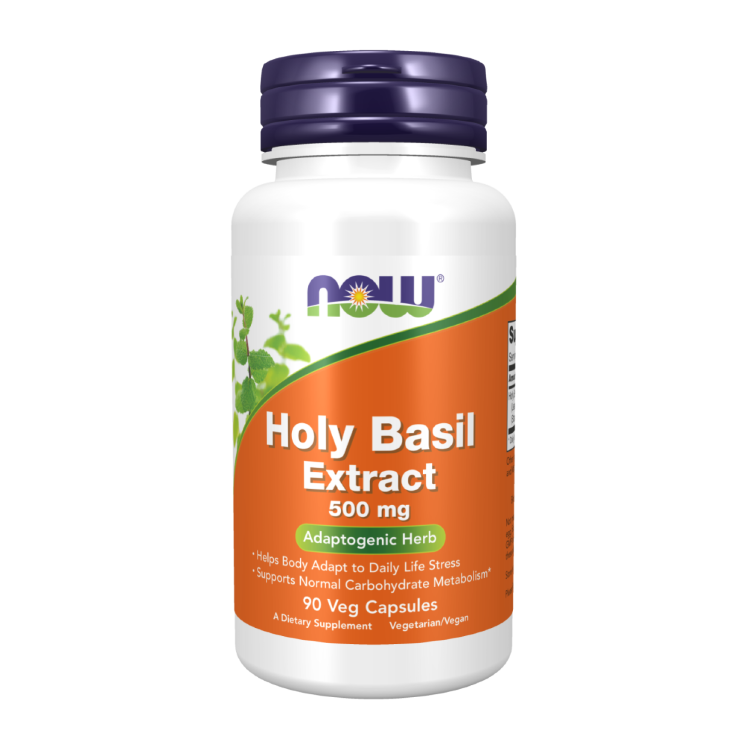 Добавка базилик Now Foods Holy Basil Extract 500 мг 90 капс. (CO003455)