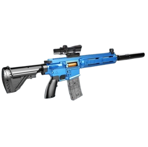 Игрушечный пластиковый механический автомат винтовка М416 стреляет поролоновыми пулями с гильзой (2043461620)