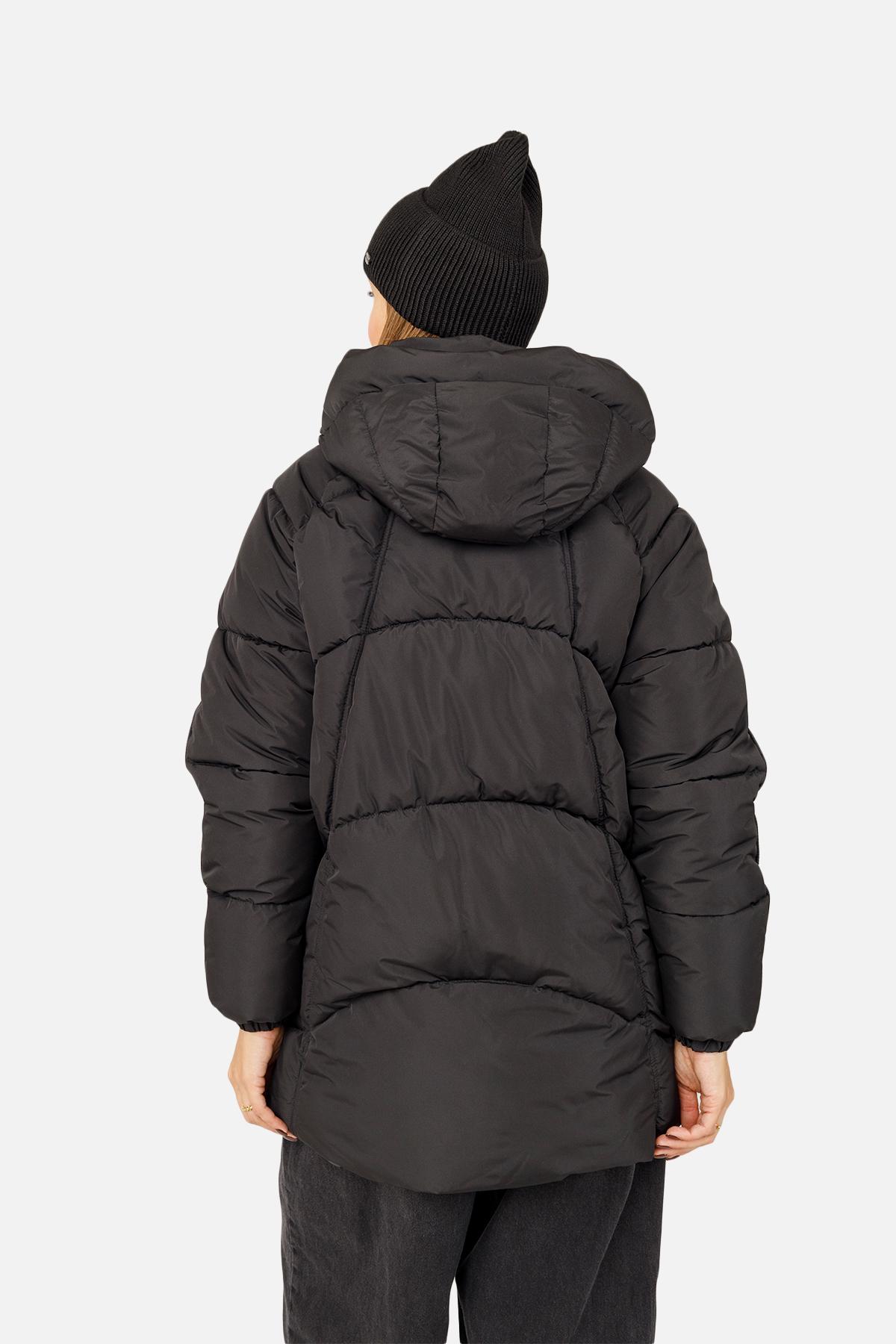 Куртка женская ЦБ-00259687 р. 48 Черный (28422051) - фото 4 Куртка женская ЦБ-00259687 р. 48 Черный (28422051) - фото 4