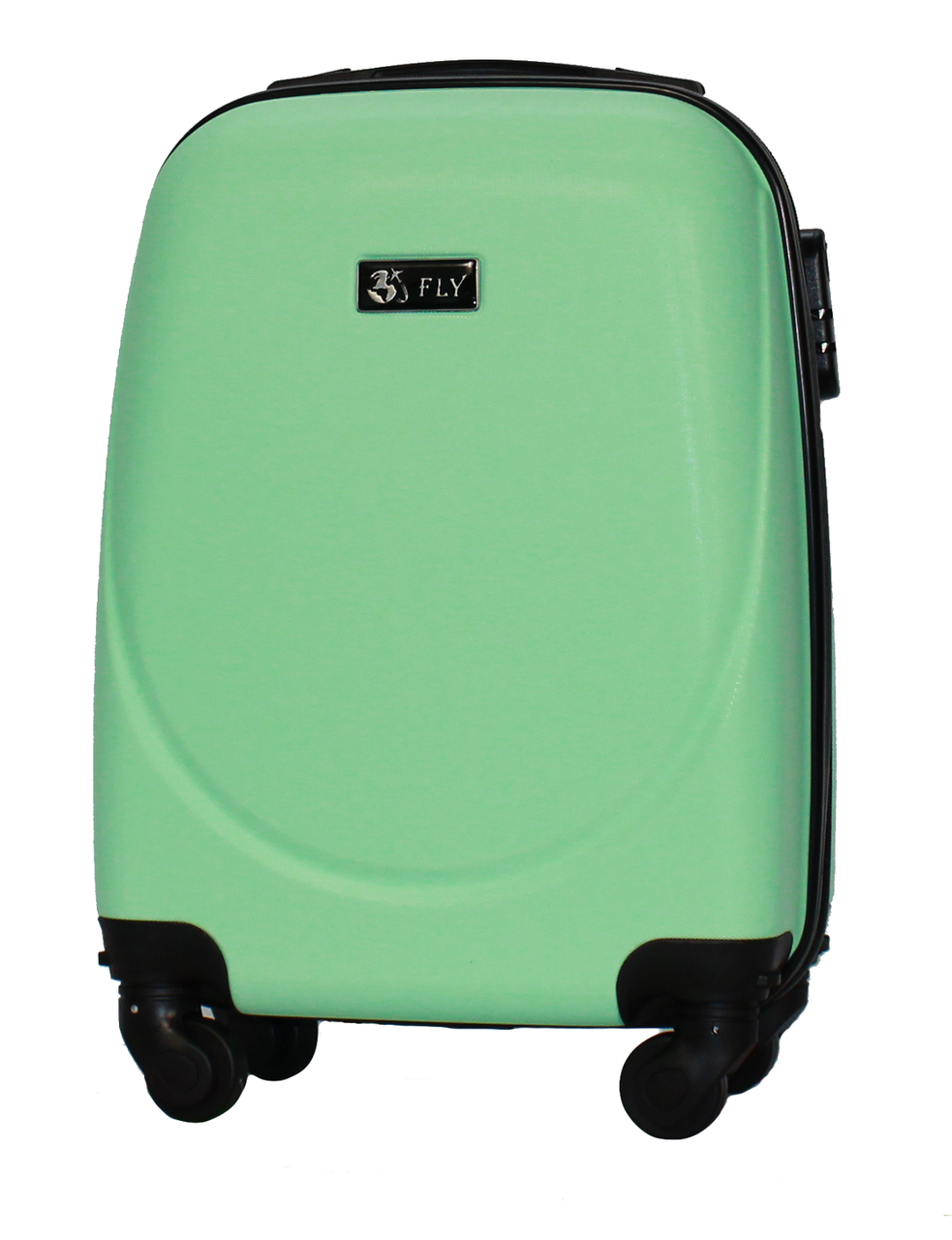Чемодан пластиковый Fly 310 XS мини ручная кладь на 4 колесах Мятный (CEKRBFL310XM4MYT) - фото 1