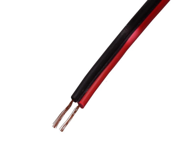 Кабель акустический ШВП 2х0,1 кв. мм 1 м Черно-красный (4079)