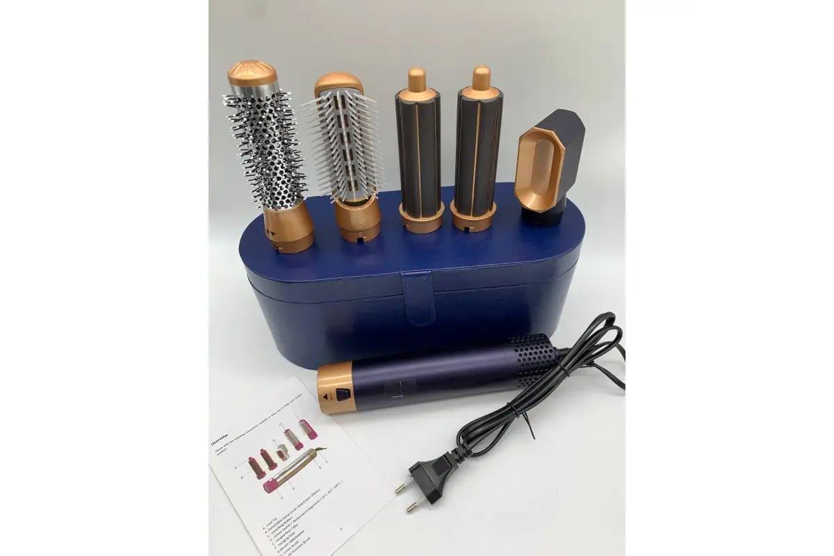 Стайлер в коробке HAIR BRUSH Styler 5в1 1000 Вт 220Винфракрасный нагрев 5 насадок 3 режима температур 55/80/105 °C