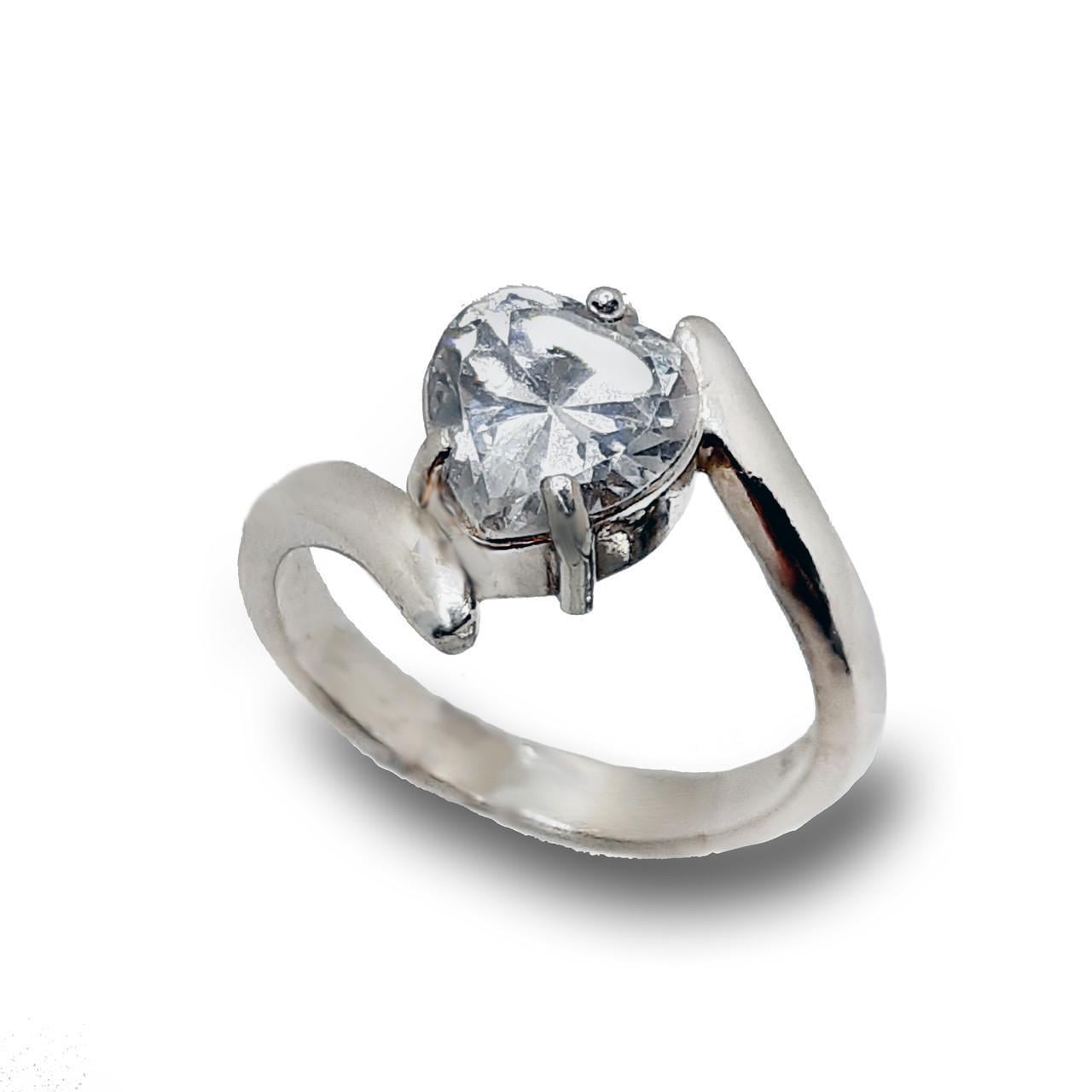 Кольцо серебро сердце 925° 4,55 г р. 18 (1890942540)