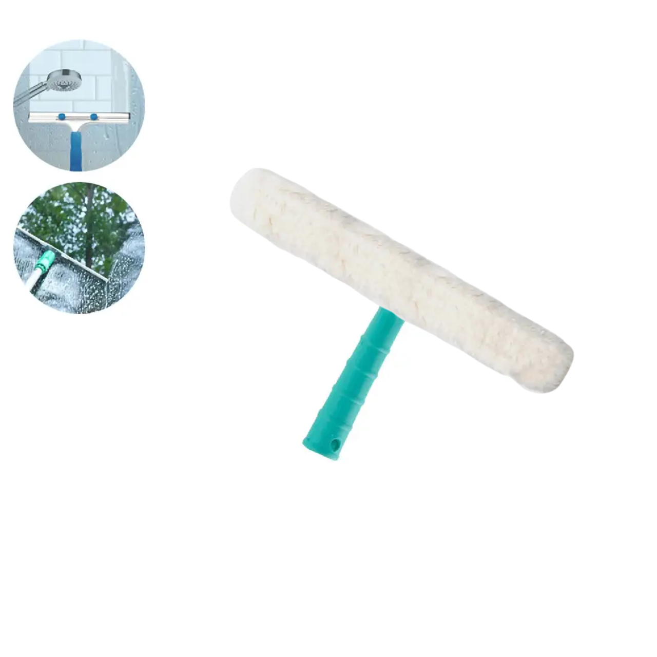 Набір для миття вікон тримач та шубка з мікрофібри 35 см (WS0690Д) - фото 4