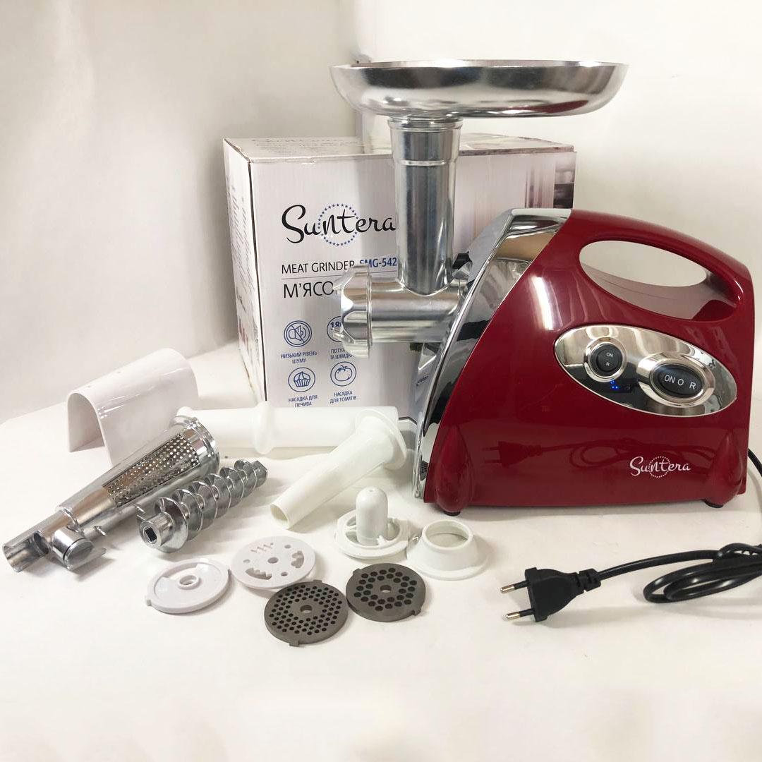 Мясорубка Suntera 1800 Вт Красный (267166) - фото 4